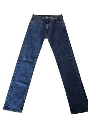 Levi's 505 Dark Wash Regular Fit Straight Jeans 32x36